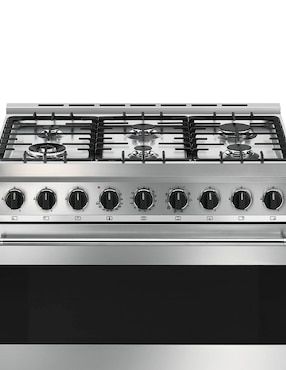 Estufa de piso a Gas natural/lp Smeg Mista 90 cm B91GMX2 de 6 quemadores