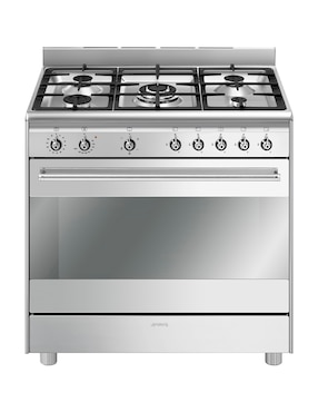 Estufa De Piso A Gas LP/natural Smeg 90 Cm SX91VJM2 De 5 Quemadores