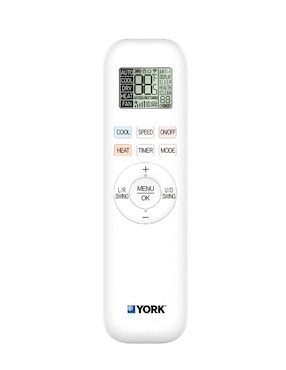 Aire acondicionado mini split York frío y calor 12000 BTU YHGE12ZJMAXPORX 220 V