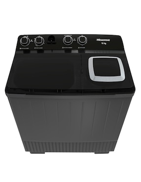 Lavadora doble tina Hisense 18 kg semiautomática carga superior WSA1804P