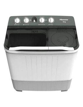 Lavadora doble tina Hisense 16 kg semiautomática carga superior wsa1603p