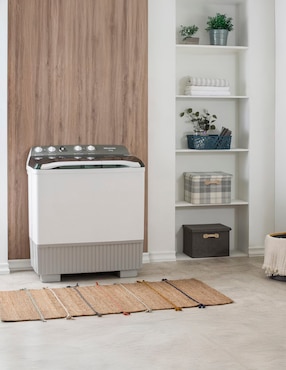 Lavadora doble tina Hisense 18 kg manual carga superior wsa1803p