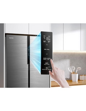 Refrigerador dúplex Midea 17 pies cúbicos inverter y no frost MDRS619FGM46