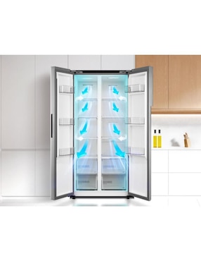 Refrigerador dúplex Midea 17 pies cúbicos inverter y no frost MDRS619FGM46