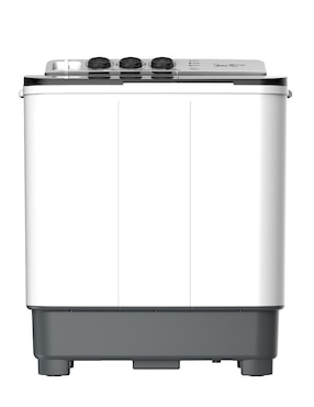 Lavadora doble tina Midea 11 kg semiautomática carga superior mt100w110/wg-mx