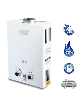 Calentador instantáneo Evans CISS6L 6 L gas lp