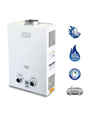 Calentador instantáneo Evans CISS8L 8 L gas lp