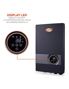 Calentador instantáneo Evans CISSE27KW 12 L eléctrico