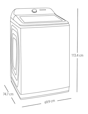 Lavadora Samsung 25 kg automática carga superior WA25DG5505AVAX