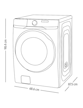 Lavadora Samsung 26 kg automática carga frontal WF26DG8250AWAX