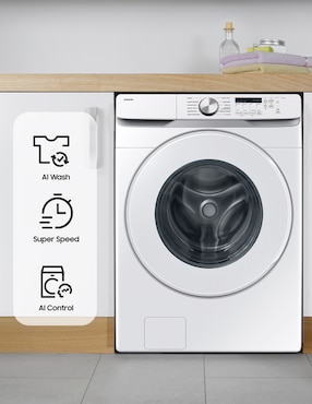 Lavadora Samsung 26 kg automática carga frontal WF26DG8250AWAX
