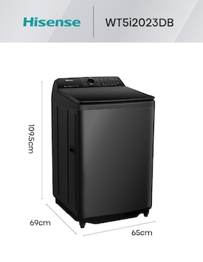 Lavadora Hisense 20 kg automática carga superior wt5i2023db