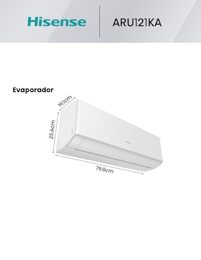 Aire acondicionado mini split inverter Hisense frío y calor 12000 btu hs.a.12.220fc.aru122ka 220 v