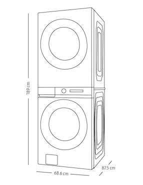 Centro de lavado Samsung eléctrico 26 kg WH26DBH700EVAX