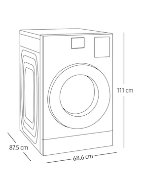 Lavasecadora Samsung eléctrica 26 kg 15 kg WD26FB8690BEAX