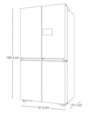 Refrigerador French door Samsung 23 pies cúbicos inverter y fábrica de hielo
RM90F66CDWEM