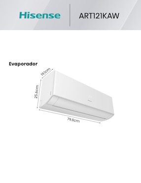 Aire acondicionado mini split inverter Hisense frío 12000 BTU HS.A.12.110F.ART121KAW 115 V