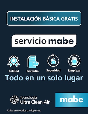 Aire acondicionado mini split inverter Mabe frío 12000 BTU MMI12CABWCA32M2