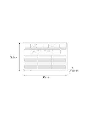 Aire acondicionado de ventana Midea frío 5000 BTU MAW05C1OUK 110 V