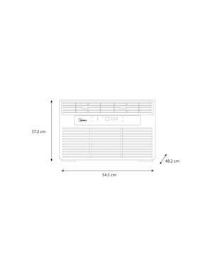 Aire acondicionado de ventana Midea frío 12000 BTU MAW12C1OUK 110 V