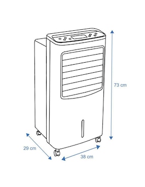 Enfriador evaporativo Dace frío y calor 10 L DA1LBC-1015DS 110 V