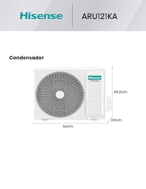 Aire acondicionado mini split inverter Hisense frío 12000 BTU ARU121KA 115 V