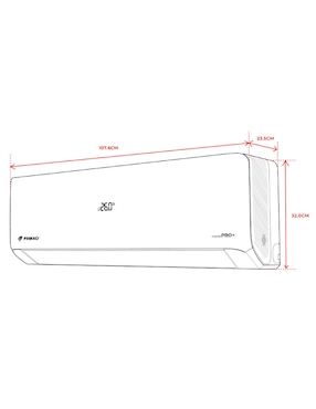 Aire acondicionado mini split inverter Frikko PRO+ frío y calor 242HPRO+ 230 V
