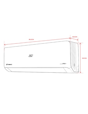 Aire acondicionado mini split inverter Frikko PRO+ frío y calor 121HPRO+ 115 V
