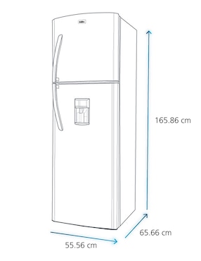 Refrigerador top mount Mabe 10 pies cúbicos no frost RMA250FYMRP0
