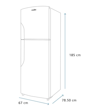 Refrigerador top mount Mabe Tecnología Home Energy Saver 15 pies cúbicos tecnología no frost RMS400IVMRM0