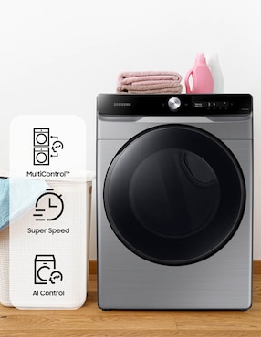 Secadora de gas Samsung de 24 kg con 14 ciclos DVG24C6370P/AX