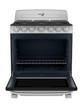 Estufa de piso a gas lp Iem 76 cm ei3520baps1 de 6 quemadores
