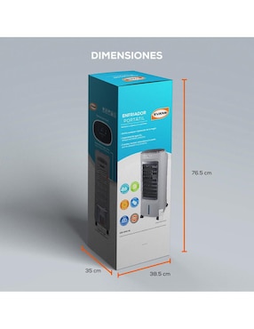Enfriador evaporativo Evans frío 6 l EER-90W-6L 110 V