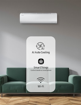 Aire acondicionado mini split inverter Samsung Frío y calor 18000 BTU AR50F18C1LH/AX 220 V
