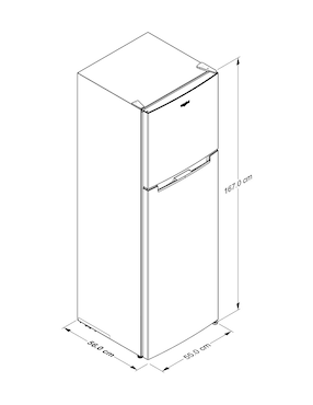 Refrigerador top mount Whirlpool 9 pies cúbicos inverter WT02409D