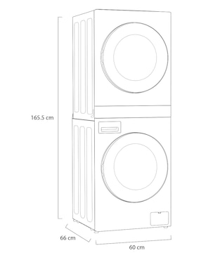 Combo Lavadora LG Gas/Eléctrico 14 kg WK14BS6