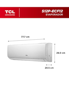 Aire acondicionado mini split Tcl On/Off Elite frío 12000 BTU S12P-ECF12 110 V