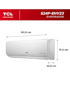 Aire acondicionado mini split inverter Tcl Inverter Elite frío y calor 24000 BTU S24P-EHV23 220 V