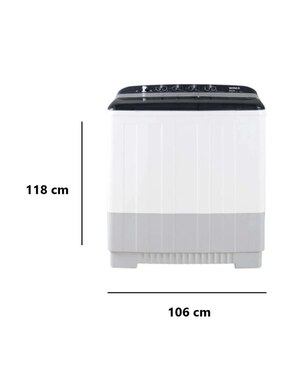 Lavadora doble tina Winia 26 kg semiautomática carga superior dwm-k523pba