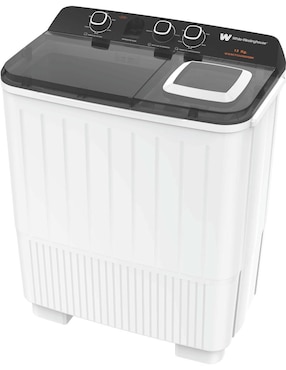 Lavadora doble tina White Westinghouse 13 kg semiautomática carga superior wwxctt23905qbk