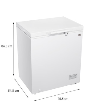 Congelador White Westinghouse WWCCF05145LHWSD horizontal 5 pies cúbicos