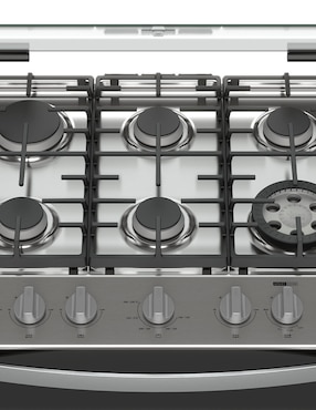 Estufa de piso a gas lp Whirlpool 76 cm WFR7050S de 6 quemadores
