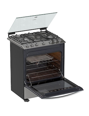 Estufa de piso a gas lp Whirlpool 76 cm WFR7050S de 6 quemadores