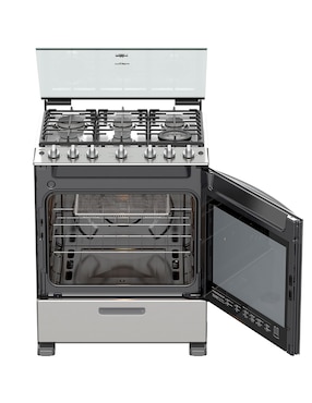 Estufa de piso a gas lp Whirlpool 76 cm WFR7250S de 6 quemadores