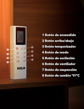 Aire acondicionado portátil Rca Frío 12000 BTU RCAAPT12P 115 V