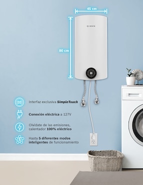 Calentador de depósito Bosch SMART TANK 80 L 127V 80 L eléctrico