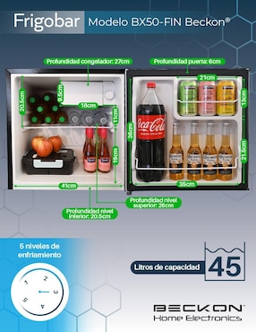 Frigobar Beckon Premium Efficiency 3.5 pies cúbicos