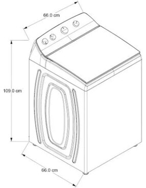 Lavadora Whirlpool 22 kg automática carga superior 8mwtw-2231wjb