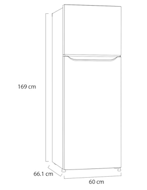 Refrigerador top mount Lg 11 pies cúbicos no frost inverter no gt35bp