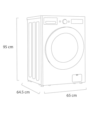 Lavasecadora LG eléctrica 16 kg 8 kg WD16EWNTS6P